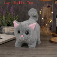 Juguete Eléctrico De Peluche Gato American Shorthair Simulación Interactiva Con Cola Que Se Mueve Y Sonido Juguetes Para Niños - details 0