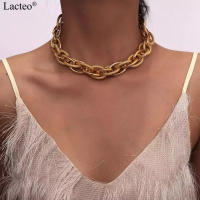 Collar Gargantilla Punk Lacteo Fashion Para Mujeres Y Hombres Color Oro Multicapa Cadenas Gruesas Joyería Collar Geométrico De Aleación De Hierro Y Aluminio - details 1