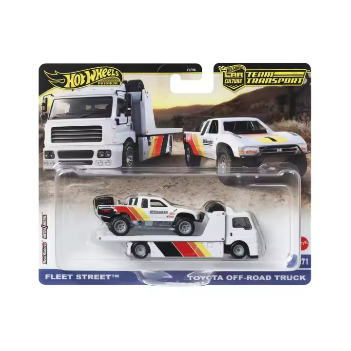 Hot Wheels Premium Team Transport Toyota Off-Road pick-up truck & Fleet Street Truck BFGoodrich FLF56-HRV39 - 1