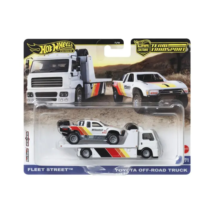 Hot Wheels Premium Team Transport Toyota Off-Road pick-up truck & Fleet Street Truck BFGoodrich FLF56-HRV39 - 1
