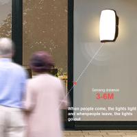 Luz Exterior LED Impermeable IP66 Sensor De Movimiento Luz De Pared Exterior Iluminación Exterior Lámpara De Pared Moderna - details 1