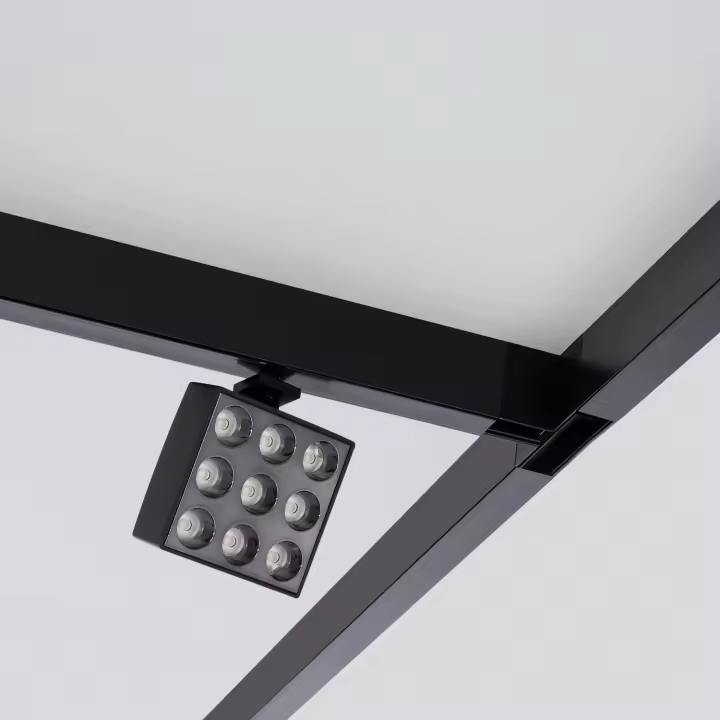 Ledkia Foco Carril LED Magnético 20mm 15W Optic 48V Negro 3000K Blanco Cálido - 1