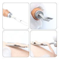 Kit De Herramientas Para Manualidades En Cuero Profesional DIY Set De Punzón Y Costura a Mano Con Groover De Sillín Accesorios Para Trabajo De Cuero - details 2