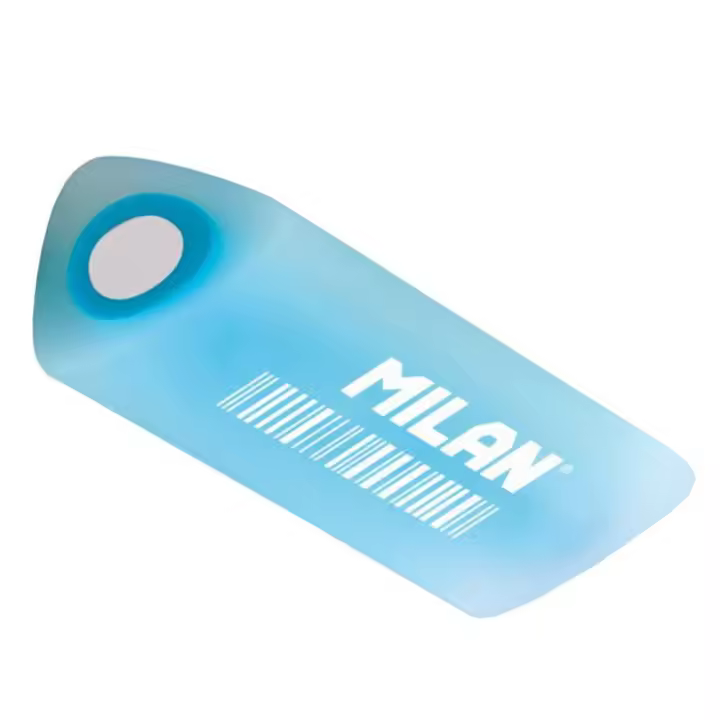 MILAN CPMF30 - Goma de Borrar Técnica F30. Color Azul Cristal Transparente - 1