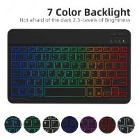 Funda De Teclado Para Samsung Galaxy Tab A9 plus A9+ 11 Pulgadas X210 X215 X216 Con Iluminación Retroiluminada Estilo Coreano Español Portugués Material De Cuero Protección Antichoque Y Anti-polvo - details 10
