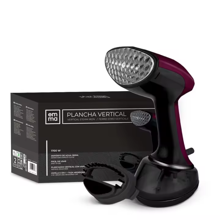 Home Solazzia - Plancha de Vapor, Suela de Cerámica, 2200 W, Vapor vertical y regulable,Función de Autolimpieza y doble mando - 1