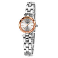 Reloj De Pulsera De Acero Inoxidable Lujoso Y Ligero Con Correa Redonda Versátil Y Casual Simple Para Hombre Y Mujer Resistente Al Agua - details 1
