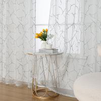 Cortinas Blanas With Rayos Moderna Tules Transparentes Para Sala De Estar Ventanas De Dormitorio Decoración De Hogar - details 1