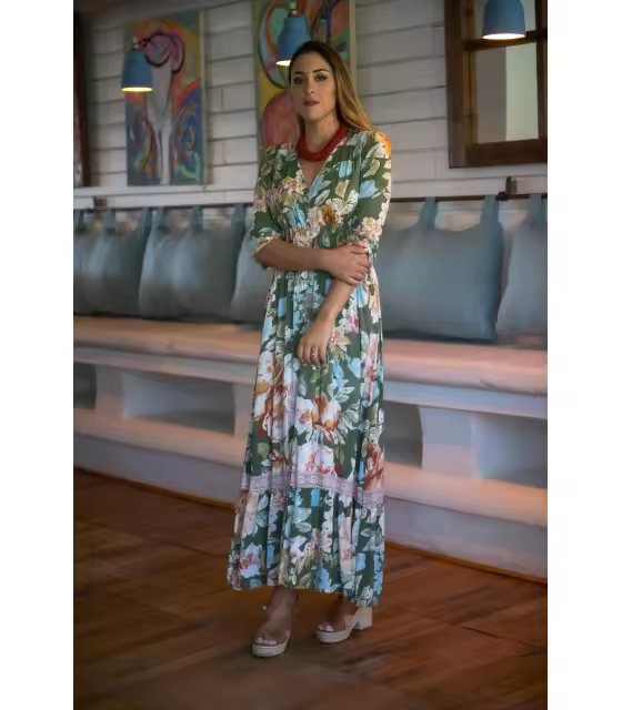 VESTIDO DAMA  ROMÁNTICO SUNSET AND MOON  PV2267D - 1