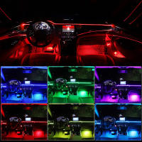 Lámpara De Ambiente RGB 18 En 1 Con Control Principal/Secundario Tira De Luz 75CM/110CM Extensión De Cable Para Puerta Y Pie De Coche - details 7
