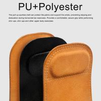 Guantes De Levantamiento De Peso De Cuero PU Doble Capa Con Correas Para Muñeca Para Hombres Y Mujeres Entrenamiento De Gimnasio Deadlift Press De Banca Pull-up - details 12