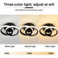 Lámpara De Techo LED Para Pasillos Moderna En Tres Colores Instalación En Superficie Para Dormitorio Comedor Iluminación Diaria Sin Control Remoto - details 1