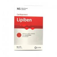 Lipiben NS Cardioprotect 90 comprimidos. Ayuda a mantener los niveles normales de colesterol y reducir el colesterol alto. De Cinfa. - details 0
