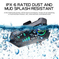 2xintercomunicador Casco Moto Bluetooth para Motocicletas con Auriculares y Asistente de Voz - details 4
