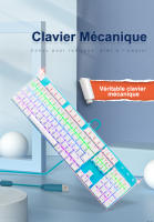 Teclado Mecánico De Juego E-YOOSO Z88 Rainbow FALCON Con Switches Azules Y Cableado 104 Teclas Compatible Con PC Y Laptop - details 0