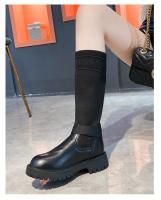 Botas Largas Para Mujer Nuevas De Lana Elásticas Botas Retro Con Suela Gruesa Botas De Rodilla Elegantes Zapatos Para Mujer - details 26