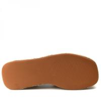 Sandalia plataforma mujer esparto Corina negro efecto coco - details 2