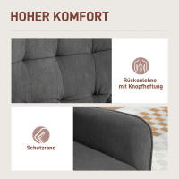 Cecodadi Salón Reclinable Sillón Reclinable with Pata de Madera Sillón de Terciopelo para Lectura, Sillón Tapizado para Dormitorio Gris - details 1