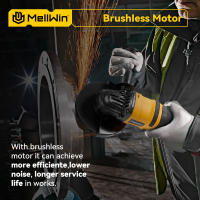 MELLWIN Amoladora Angular Inalámbrica 125mm M14 Sin Escobillas 12000PRM Para Batería Makita Herramienta De Polido Y Amolado - details 5