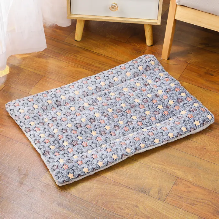 Alfombra De Mascota De Flannel Para Perros Y Gatos Cama Gruesa Para Dormir Ropa De Cama Para Pequeños Y Grandes Perros Alfombra De Mascota - 1