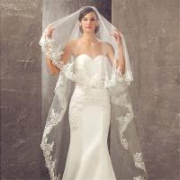 Velo De Novia Largo De Lujo Con Borde De Encaje Blancos/Ivories Un Solo Capa Tulle Cathedral Con Cepillo 3 Metros Accesorio De Novia - details 0