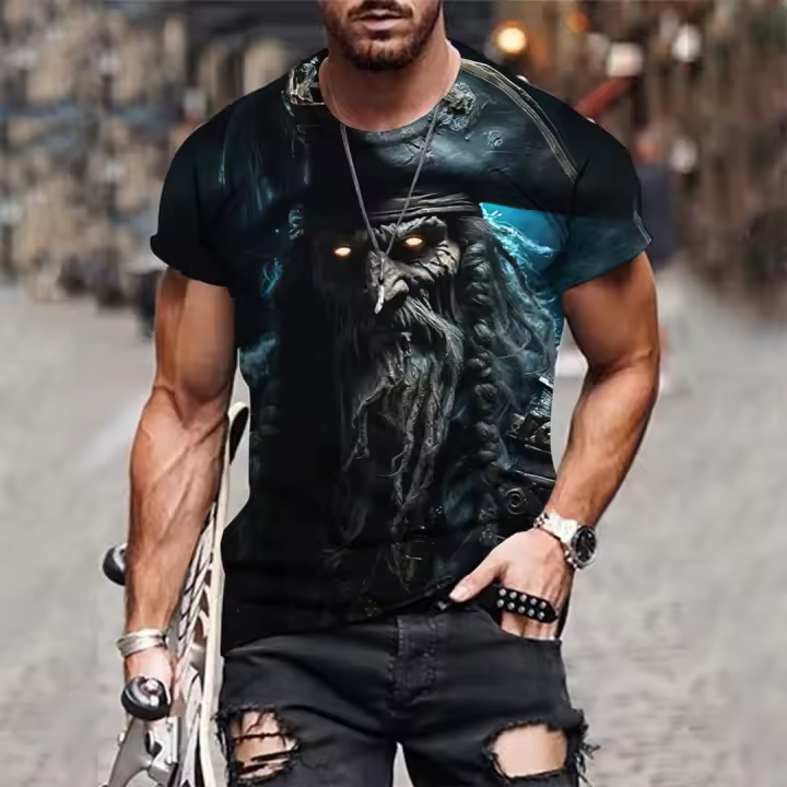 Camiseta Para Hombre Estilo Deportivo Y Casual Camisetas De Verano Con Manga Corta Transpirable Y Ligera Para Gym Y Calle - 1
