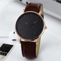 Reloj De Lujo Para Hombres Y Mujeres Reloj De Cuarzo Con Dial De Acero Inoxidable Diseño Casual Nuevo 2024 Correa De Cuero - details 40