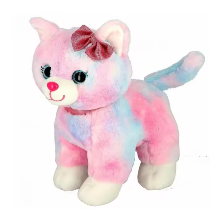 Peluche Gatita Lazos Bimar 42 Cm - Monedero de Felpa Suave y Adorable - 1
