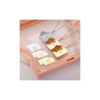 Sobre amor carta cuello para mujeres y hombres, medallón grabado de acero inoxidable con te amo, regalo de joyería de mensaje secreto para parejas San Valentín - details 2