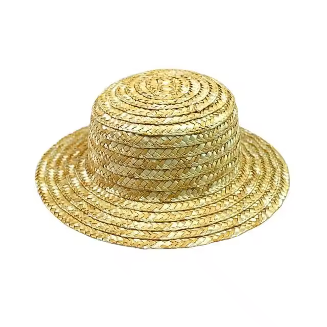 Canotier Infantil de Paja Trenzada Natural - 5 Tallas - 1