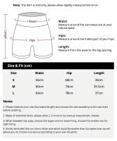 Pantalones De Yoga Para Mujer Cintura Alta Sin Costuras Secado Rápido Transpirables Shorts Deportivos Para Correr Y Fitness - details 1