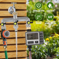 Divisora De Riega 3/4 Pulgada Aleación De Zinc Con Válvula Individual De Encendido Y Apagado Para Riego Al Aire Libre Conector Distribuidor De Agua Del Grifo De Jardín - details 0