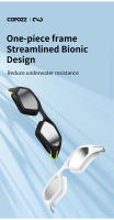 Gafas De Natación Profesionales COPOZZ Para Mujer Y Hombre Antiniebla Protección UV Ajustables Anti Deslizamiento Lentes Poliácrilico Negro Multicolor - details 2