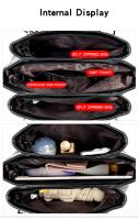 Bolso De Hombro Para Mujer De PU De Alta Calidad Y Tres Capas Suaves Bolso Cruzado De Lujo Diseñador a Main Bolsos De Mujer - details 29
