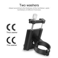 Soporte De Teléfono Para Bicicleta Y Motocicleta De Aleación De Aluminio Montaje En Manillar Compatible Con Móviles Negro - details 5