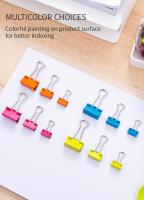 Clips De Papel Multiclorados Deli Portador De Boletos Y Clavos Para Documentos Accesorios De Oficina Para El Escritorio - details 4