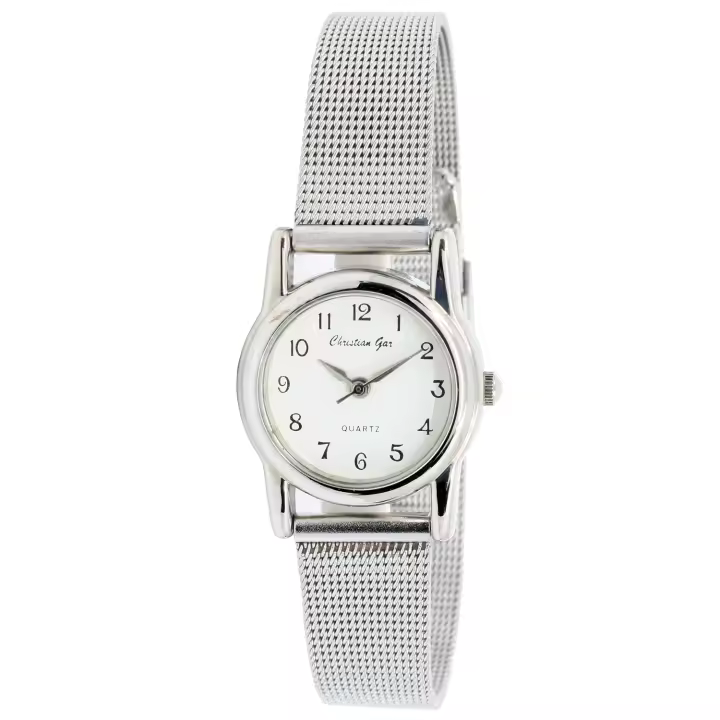 Christian Gar Cg-18913 Collection Cg Reloj Para Para Mujer Color Plateado - 1