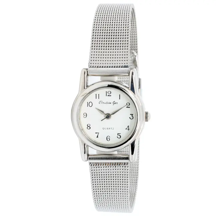 Christian Gar Cg-18913 Collection Cg Reloj Para Para Mujer Color Plateado - 1