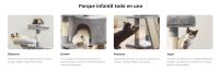 Feandrea Árbol de Gatos, Torre para Gatos, 115 cm, Gris Claro - details 2