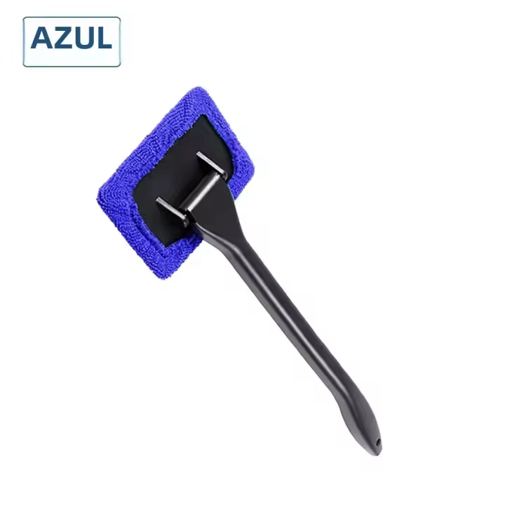 Kit De Limpieza De Ventanas Con Cepillo Y Toallas De Microfibra Herramientas De Limpieza Para Parabrisas Y Interior Del Coche Con Manos Largas - 1