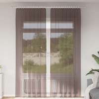 vidaXL Cortinas de gasa con bolsillos para varillas 2 uds. en color Blanco/Rosa/Rosa claro y más | protección solar decorativa para ventanas hogar oficina dormitorio fácil de instalar - details 7