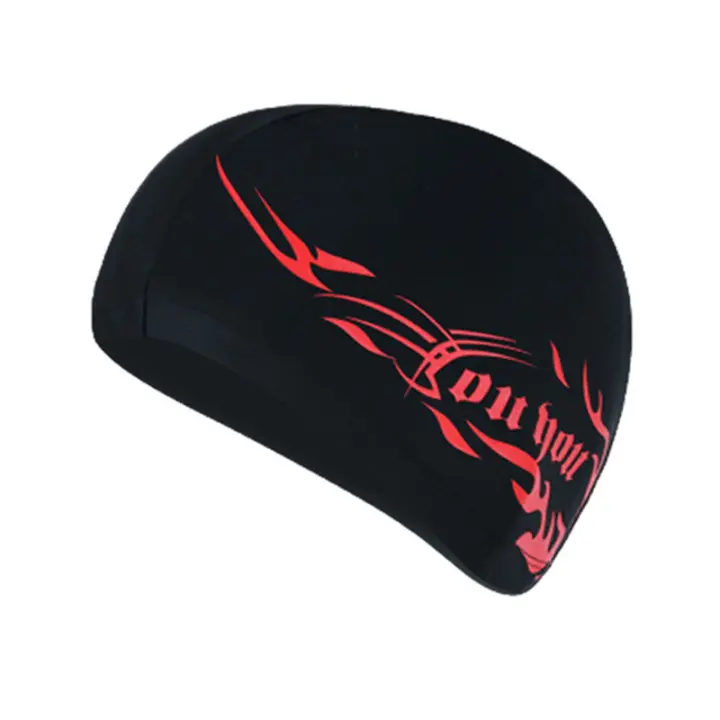 Gorro de baño de LICRA para hombre y mujer adultos, gorro de natación de color liso, de alta calidad - 1