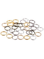 Anillos Abiertos Doble Bucle Dorados Y Platinados 4-20mm Para Fabricación De Joyería DIY Accesorios De Conectores De Anillos Split Metálicos De Cobre - details 2