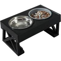Comedero elevado para perros - Comedero doble - Comedero lento de acero inoxidable para perros altos con soporte elevado - details 6
