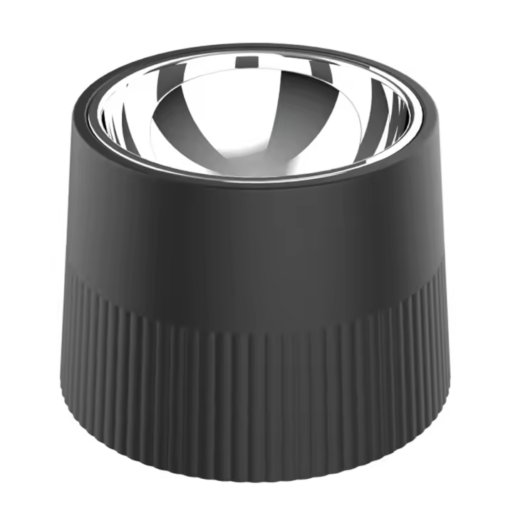 Cuenco elevado para perro, comedero extraíble de acero inoxidable para comida y agua, antideslizante, color negro - 1
