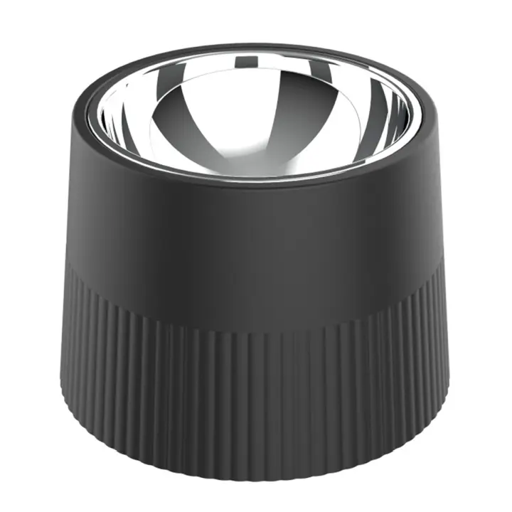 Cuenco elevado para perro, comedero extraíble de acero inoxidable para comida y agua, antideslizante, color negro - 1
