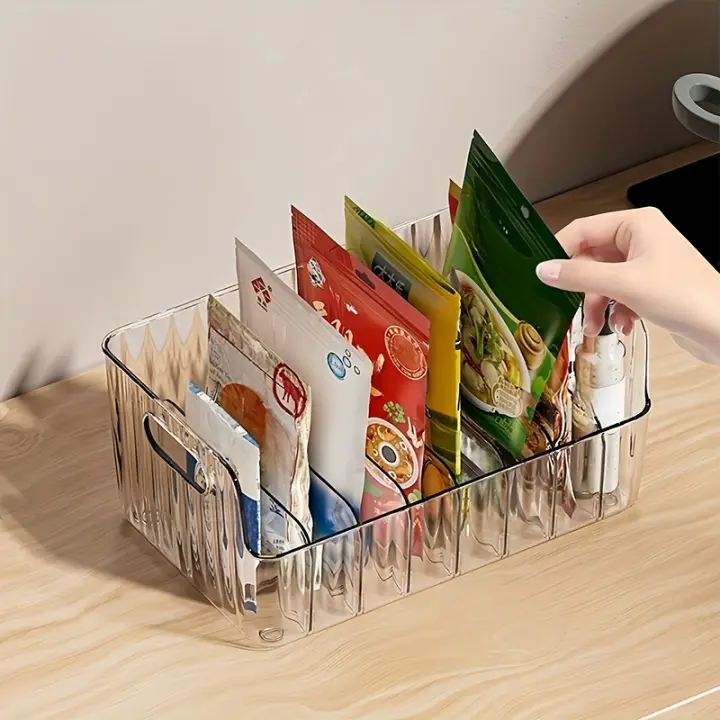 Organizador De Especias Desmontable De 6 Compartimentos Gran Capacidad Para Nevera Armario Y Encimera Almacenamiento Práctico - 1