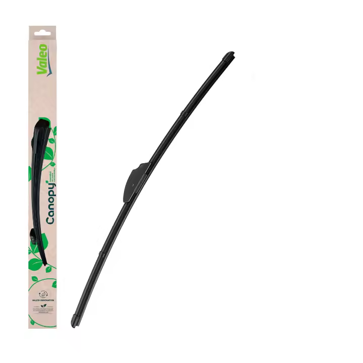 Valeo Canopy - CAN11 - Escobilla Limpiaparabrisas Plana Hecha Con Materiales Naturales Y Reciclados De Longitud: 600mm (Paquete x1) - Limpiaparabrisas Frontal - 1