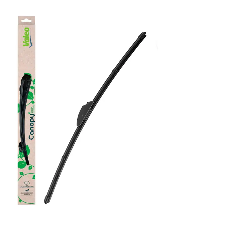 Valeo Canopy - CAN11 - Escobilla Limpiaparabrisas Plana Hecha Con Materiales Naturales Y Reciclados De Longitud: 600mm (Paquete x1) - Limpiaparabrisas Frontal - 1