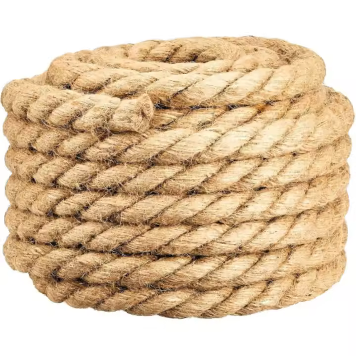 Coshano Cuerda de Yute 20m 4 Capas Cuerda de Sisal Fibra 100% Natural Gruesa - 1